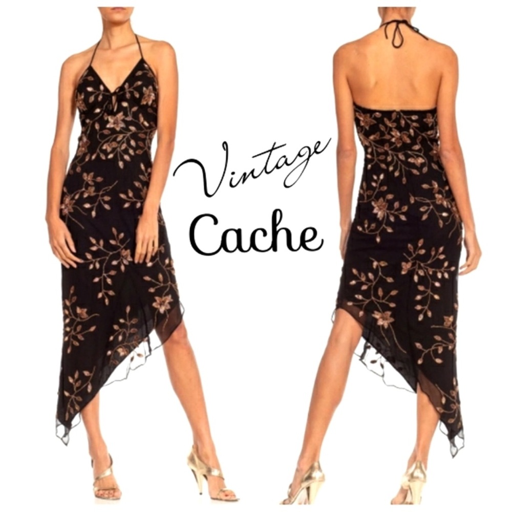 Cache vintage gorgeous dress. Size XS